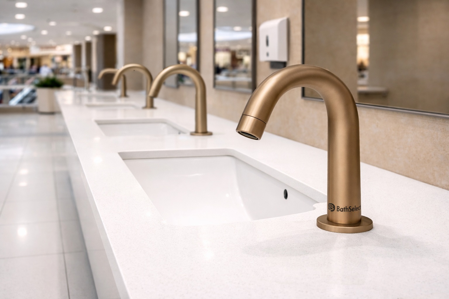 Rio Goose Neck Hands Free Faucet BSTHD511DC-B